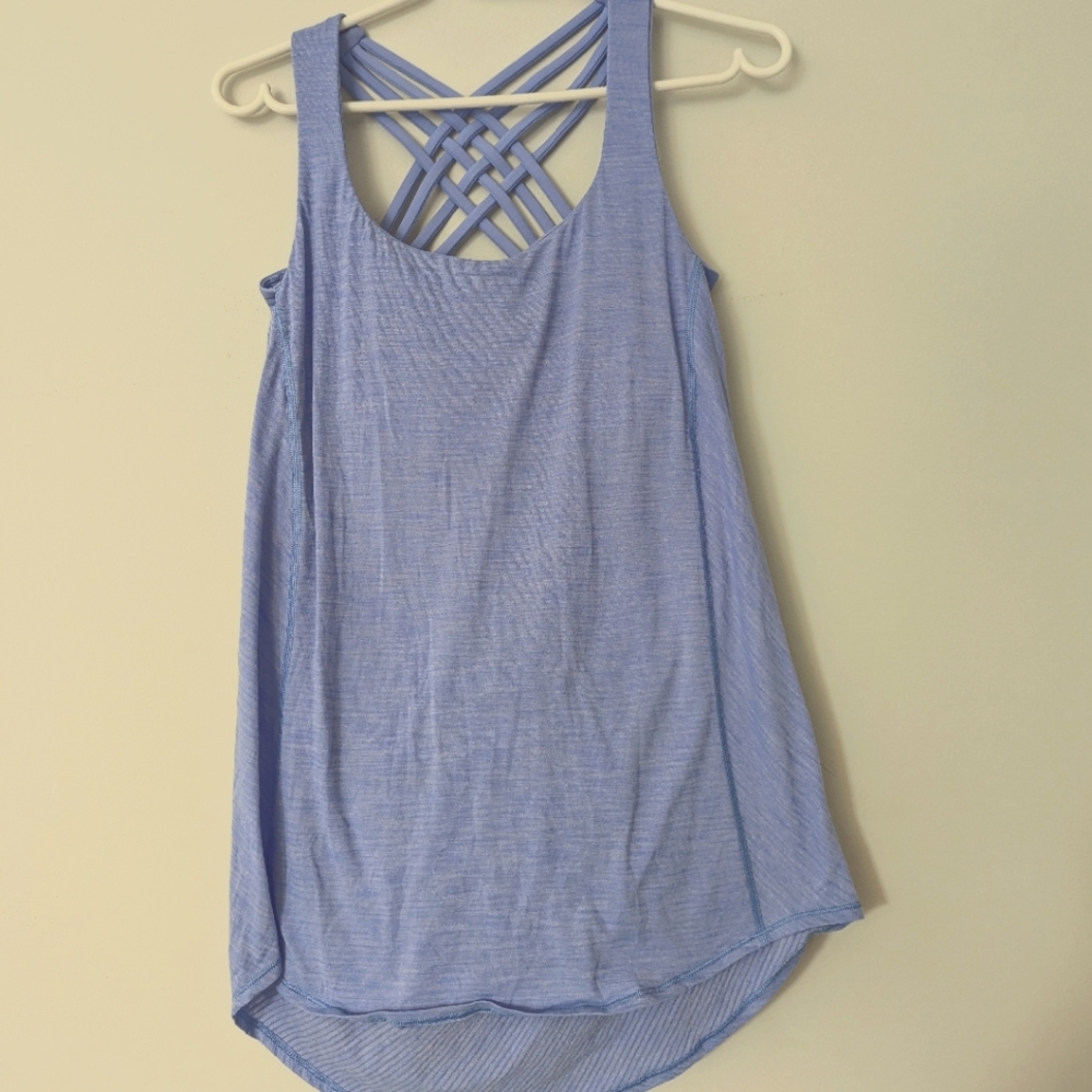 Lululemon Wild Tank Heathered Hydrangea Blue 10